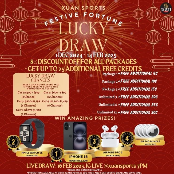 🎉✨ XUAN SPORTS FESTIVE FORTUNE LUCKY DRAW✨🎉 🎉✨ XUAN SPORTS FESTIVE FORTUNE LUCKY DRAW✨🎉
