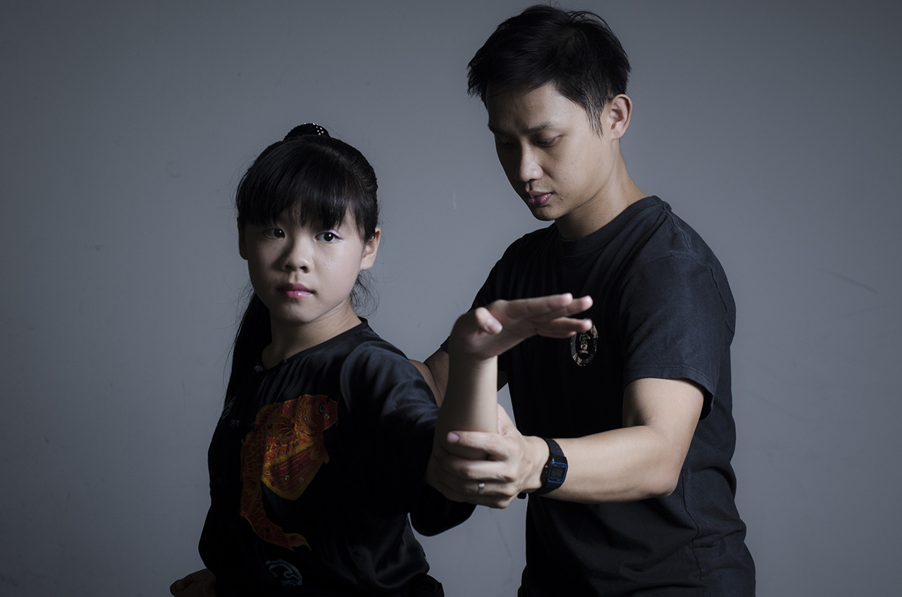 Wushu girl posing Wushu girl posing