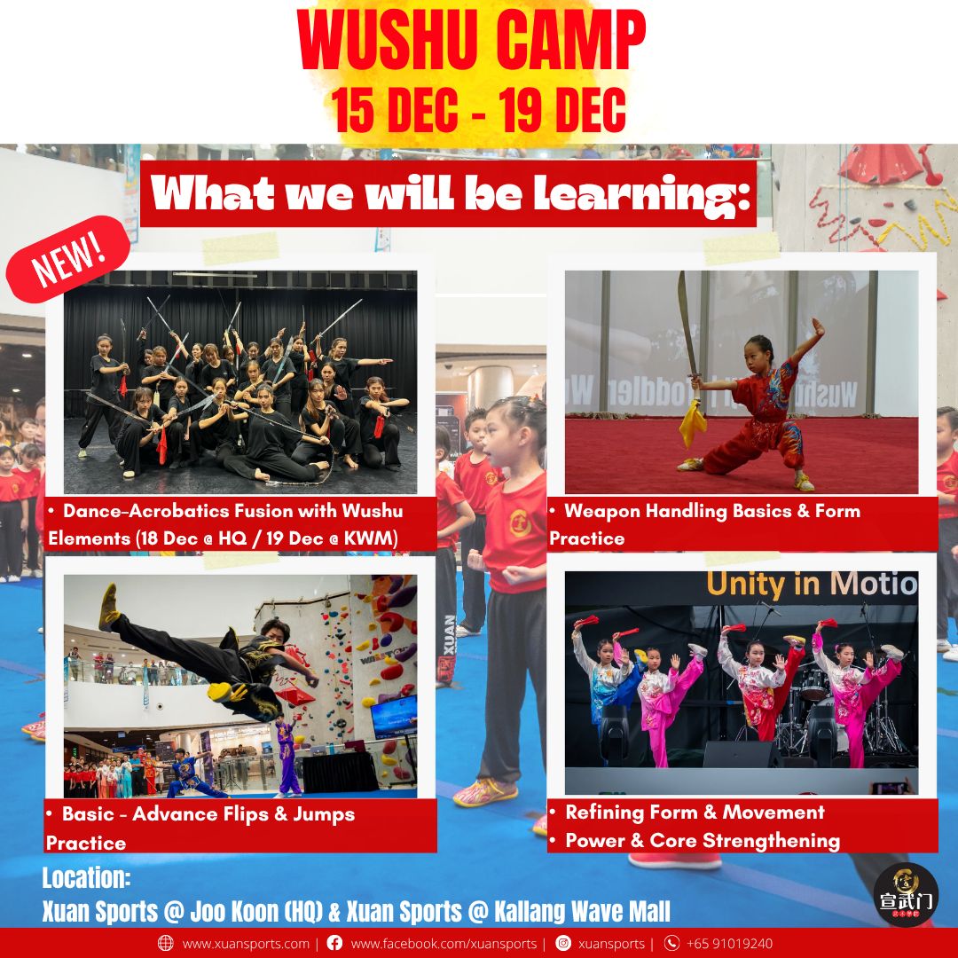 Wushu Camp 2025 (15 Dec - 19 Dec) FULL